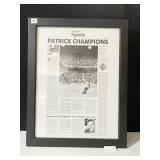 PATRICK CHAMPIONS FROM 1992 PITTSBURGH POST