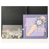 ALL STAR & PITTSBURGH SCENE PAINTINGS, LARGEST 21