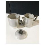 WEAR EVER COFFEE POT 8 CUP DRIP-O-LATOR ALUMINUM