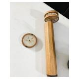 WOODEN KALEIDOSCOPE WITH PRESSED FLOWERS 13" LONG