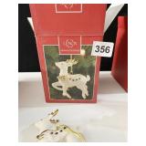 LENOX HOLIDAY GEMS REINDEER OB