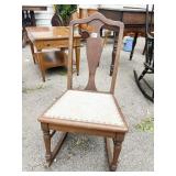 ROCKING CHAIR W/ CLOTH SEAT