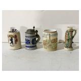 MINI VINTAGE STEINS SOME SIGNED
