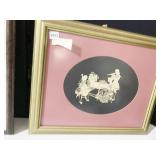 PAPER CUT OUT FRAMED PICTURE 19"H X 23 1/2W