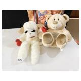 LAMB CHOP & TEDDY BEAR