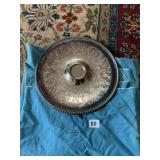 SILVER PLATE 11" W/ PROTECTIVE CLOTH