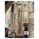 CARVER KNIFE & 2 EKCO KNIVES