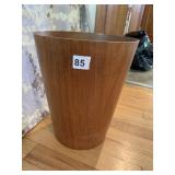 MCM 13" H WOOD MCM TRASH CAN MADE IN JAPAN