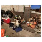 LARGE LOT OF VARIOUS PLANTERS, FALL Dï¿½COR, FRYING