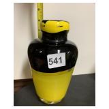 BUMBLEBEE COLORED BLOWN GLASS VASE