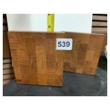 GENUINE TEAKWOOD MADE IN DENMARK BOOK END PAIR