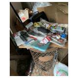 COMPOST CAGE AND CONTENTS ON TOP, STOP LEAK,