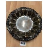 STERLING STAMPED SERVING BOWL
