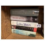 HARD BACK BOOKS, PAVAROTTI, THE PIT OF WAR, ETC.