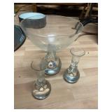 JOHAN JORS SWEDEN SET OF TWO CORDIAL GLASSES AND