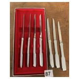 SET OF 7 STEAK KNIVES CARVEL HALL BEAUTIFUL