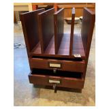 DESK ORGANIZER 4 SECTION TOP TWO DRAWERS