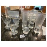 SET UP GLASSES FOR WATER THREE WINE