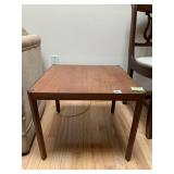 TEAK MCM SIDE TABLE MADE IN DENMARK 16"H X 20 X