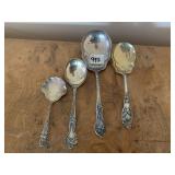 STERLING SERVING SPOONS 6.828 OZT