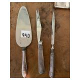 KNIVES STERLING AND STERLING CAKE LIFTER 1