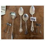 STERLING GROUP OF SPOONS 3.038 TROY OZ