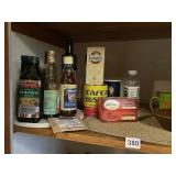 WOODEN BOWLS, PLASTIC CUPS & ASST OILS