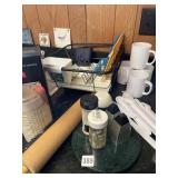 DISH RACK, ROLLING PIN, BODUM BISTRO COFFEE