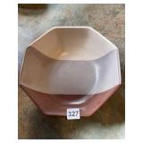 LARGE OCTAGON SHAPED BOWL MARKED ON BOTTOM