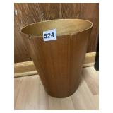 TEAK OFFICE TRASH CAN