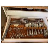 STERLING FLATWARE 61.5 TROY OZ. INCLUDING 12