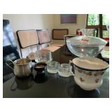 COVERED CANDY DISH, SUGAR BOWL ETC.