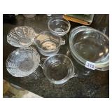 BERRY BOWLS, MEXICO SMALL GLASS DOUBLE HANDLED