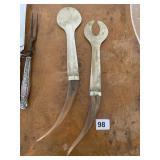 HORN HANDLE UNIQUE SALAD SERVING SET