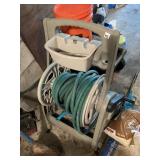 GARDEN HOSE REEL WITH HOSE