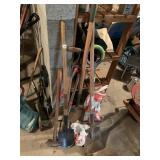 SHOVELS, PICK AXE, ETC.