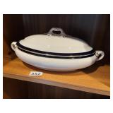 BOOTHS #379454 PORCELAIN SERVING DISH WITH LID