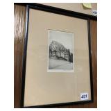 PENCIL DRAWING SIGNED IN FRAME