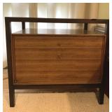 JOHN STUART INC. MCM SIDE TABLE 1 DRAWER 1 DROP