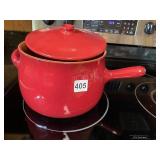 PIRAL MADE IN ITALY BAKING POT GLAZED CLAY