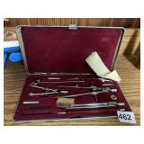 VINTAGE DRAFTING DESIGN TOOL SET IN CASE