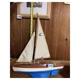 VINTAGE MODEL SAILBOAT