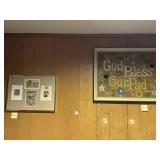 NEEDLEWORK GOD BLESS OUR PAD WOULD FRAME FROM THE