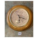 GLOBE FACED BATTERY OPERATED WALL CLOCK