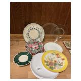 SET OF VARIOUS SIZED SERVING PLATES, CORELLE, SEE