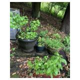 DIFFERENT SIZED FLOWER PLANTERS (4)