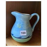 BRUSHES WATER PITCHER HAND PAINTED