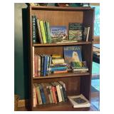 TEAK BOOKCASE 51.5" H X 30" W X 12" D SEE EDGE