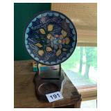 GLAZED POTTERY PLATE MUPLA S. PEDRO DO CORVAL