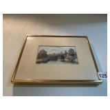 FRAMED PRINT 12" X 9.5" UNDER GLASS